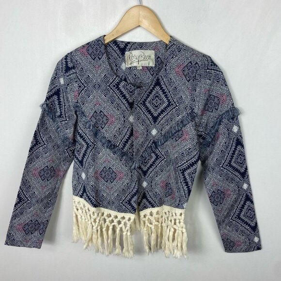 Rory Beca Anthropologie Revolve Bikes Jacket Fringe Hippie Bohemian Size XS Boho - Picture 14 of 14
